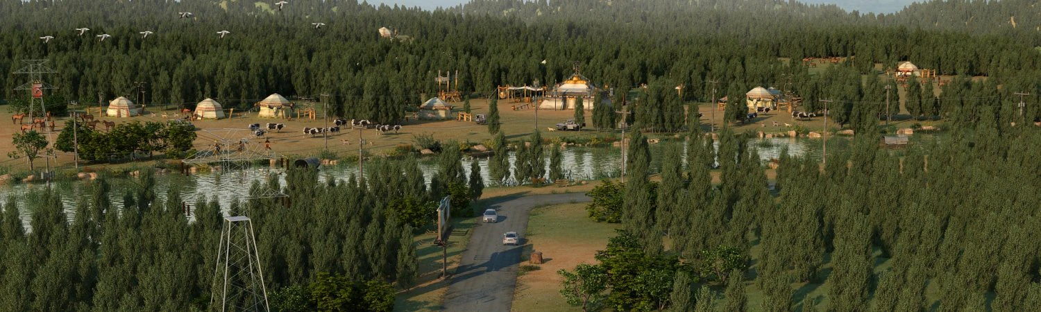 mongolia 3D Model .c4d .max .obj .3ds .fbx .stl .blend 