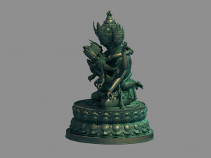 lotus buddha Modello 3D