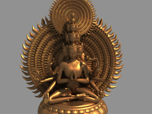 eleven-faced guanyin 3Dモデル