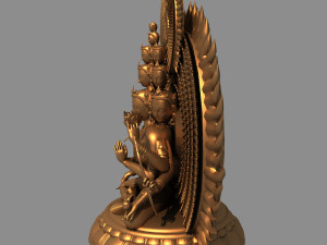 eleven-faced guanyin 3D 模型