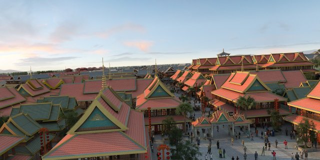 ancient dian kingdom 3D मॉडल .c4d .max .obj .3ds .fbx .stl .blend 