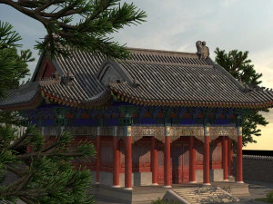 dragon king temple 3D Model