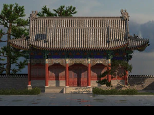 dragon king temple 3D Model