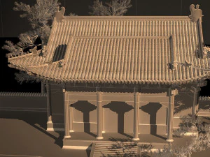 dragon king temple 3D Model