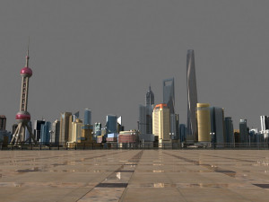 shanghai lujiazui 3D Модель
