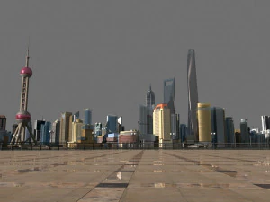 shanghai lujiazui 3D Model