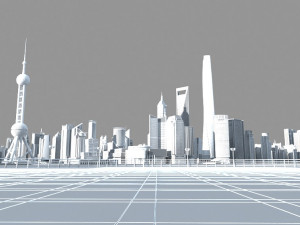 shanghai lujiazui 3D Модель