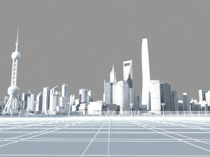 shanghai lujiazui 3D Model