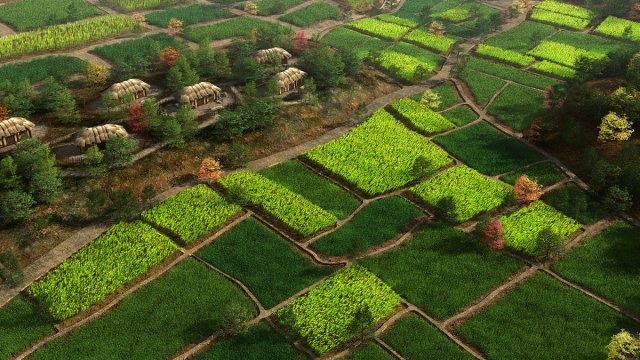 farmland 3D Model .c4d .max .obj .3ds .fbx .stl .blend 