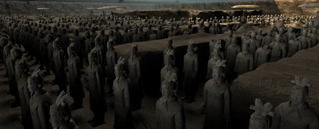 terracotta warriors and horses 3D Model .c4d .max .obj .3ds .fbx .stl .blend 
