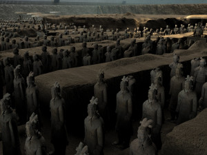 terracotta warriors and horses 3D Model