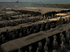 terracotta warriors and horses 3D Model