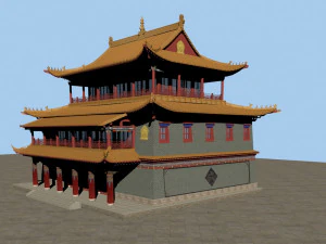 temple 3D Model