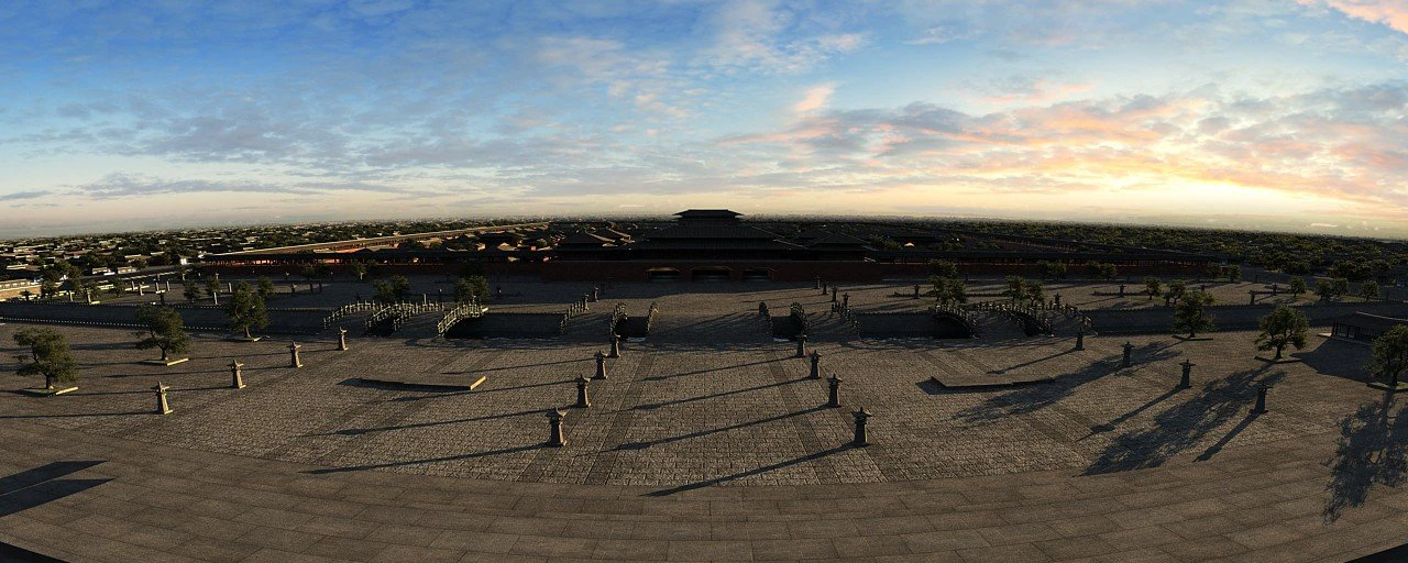 palace of the han dynasty 3D Model .c4d .max .obj .3ds .fbx .stl .blend 