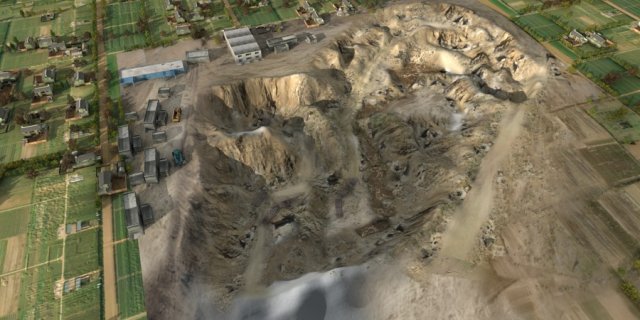 gravel pit 3D Model .c4d .max .obj .3ds .fbx .stl .blend