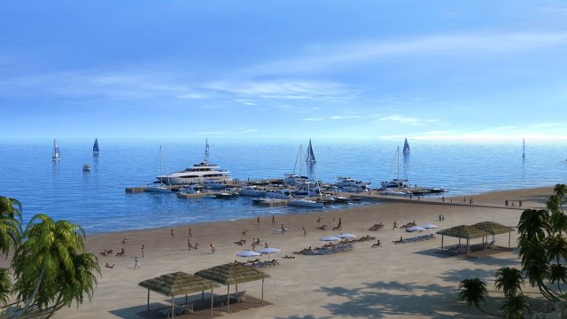 sea beach 3D Model .c4d .max .obj .3ds .fbx .stl .blend