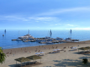 sea beach 3D Модель