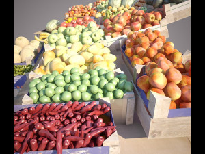 fruit stand 3D Model