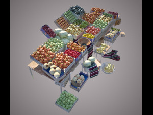 fruit stand 3D Модель