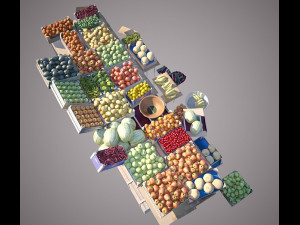 fruit stand 3D Модель