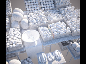fruit stand 3D Модель