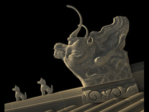 forbidden city eaves Modelo 3D