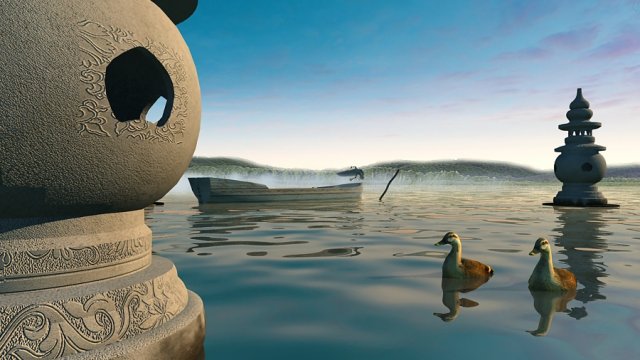 three lakes reflect the west lake 3D Model .c4d .max .obj .3ds .fbx .stl .blend 