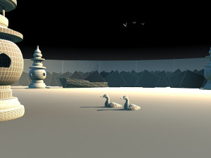 three lakes reflect the west lake 3D Model