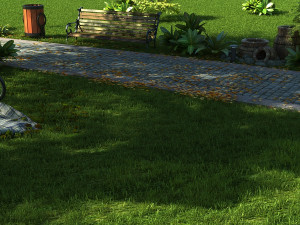 landscape garden Modelo 3D