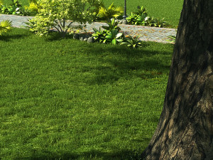 landscape garden 3D 模型