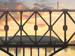 nanjing yangtze river bridge 3Dモデル