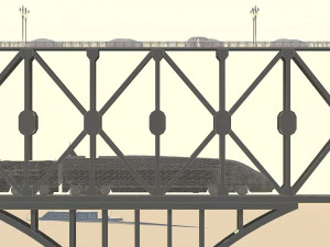 nanjing yangtze river bridge 3D Model