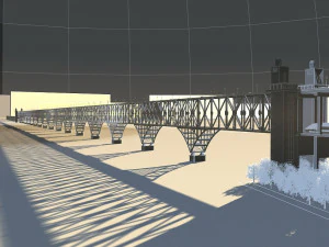 nanjing yangtze river bridge 3D Model