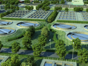 sewage treatment 3D Model