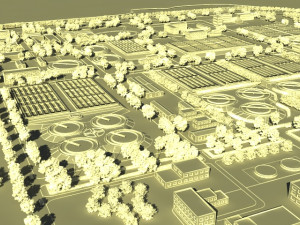 sewage treatment 3D Model