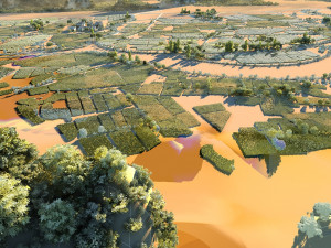 rural farmland 3Dモデル