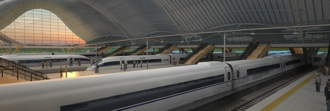 high - speed railway 3D Model .c4d .max .obj .3ds .fbx .stl .blend 