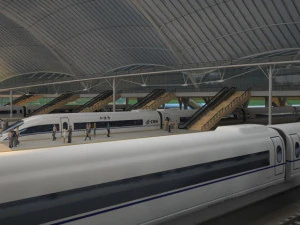high - speed railway 3D Model