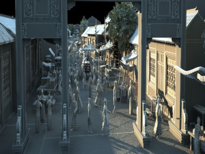 ancient commercial street 3D-Modell