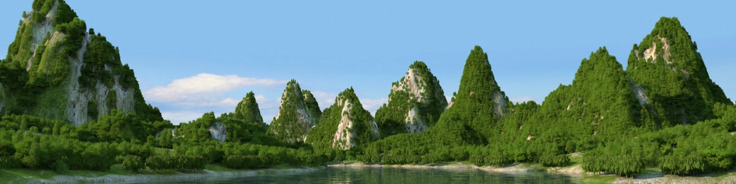 guilin scenery 3D Model .c4d .max .obj .3ds .fbx .stl .blend 