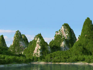 계림의 풍경 3D 모델