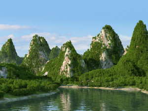 guilin scenery Modèle 3D