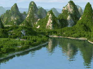 guilin scenery Modèle 3D