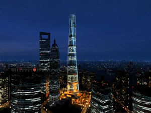 centro di Shangai Modello 3D