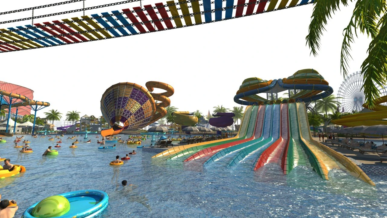 water park 3D Model .c4d .max .obj .3ds .fbx .stl .blend 