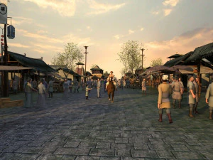 ancient vegetable market 3D Model