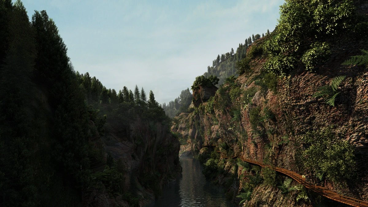 canyon 3D Model .c4d .max .obj .3ds .fbx .stl .blend 