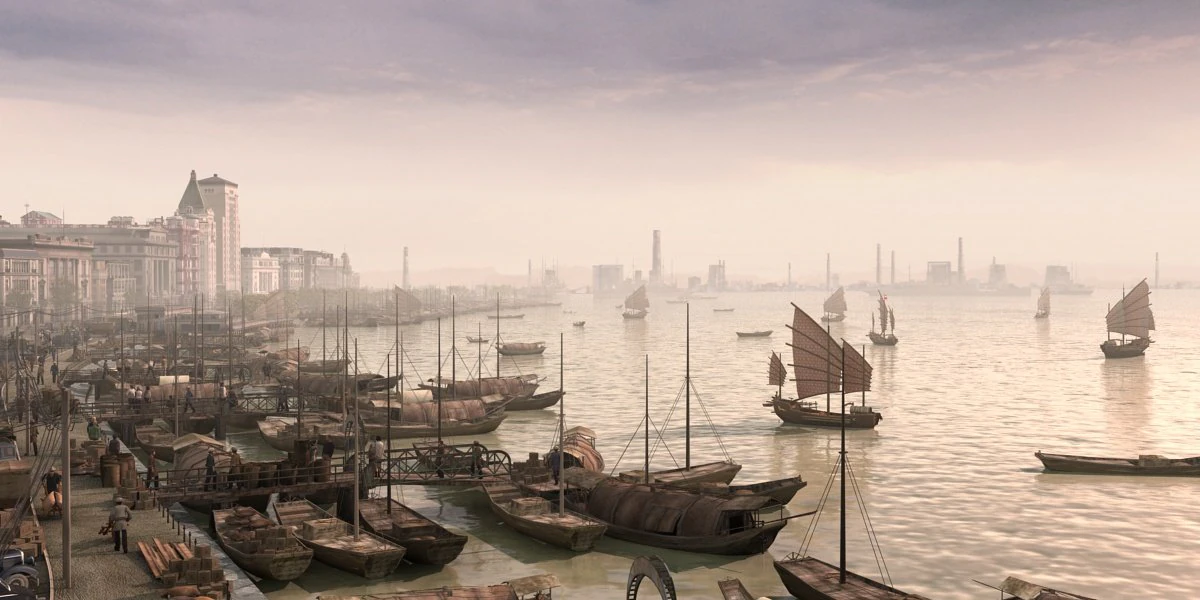 shanghai bund 3D Model .c4d .max .obj .3ds .fbx .stl .blend 