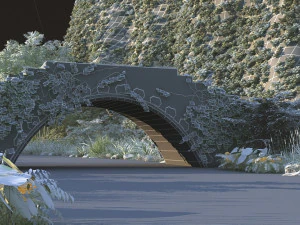 field stone bridge 3D Model
