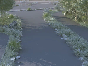 field stone bridge 3D Model